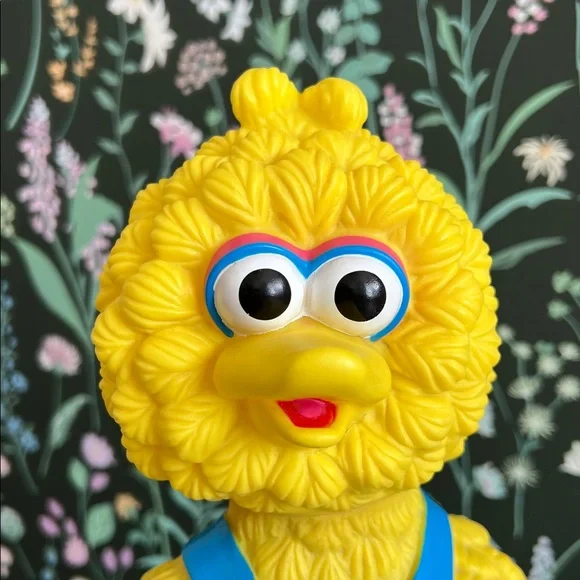 VINTAGE 80’s Jim Henson Sesame Street Big Bird Coin Bank by illco - Picture 7 of 17